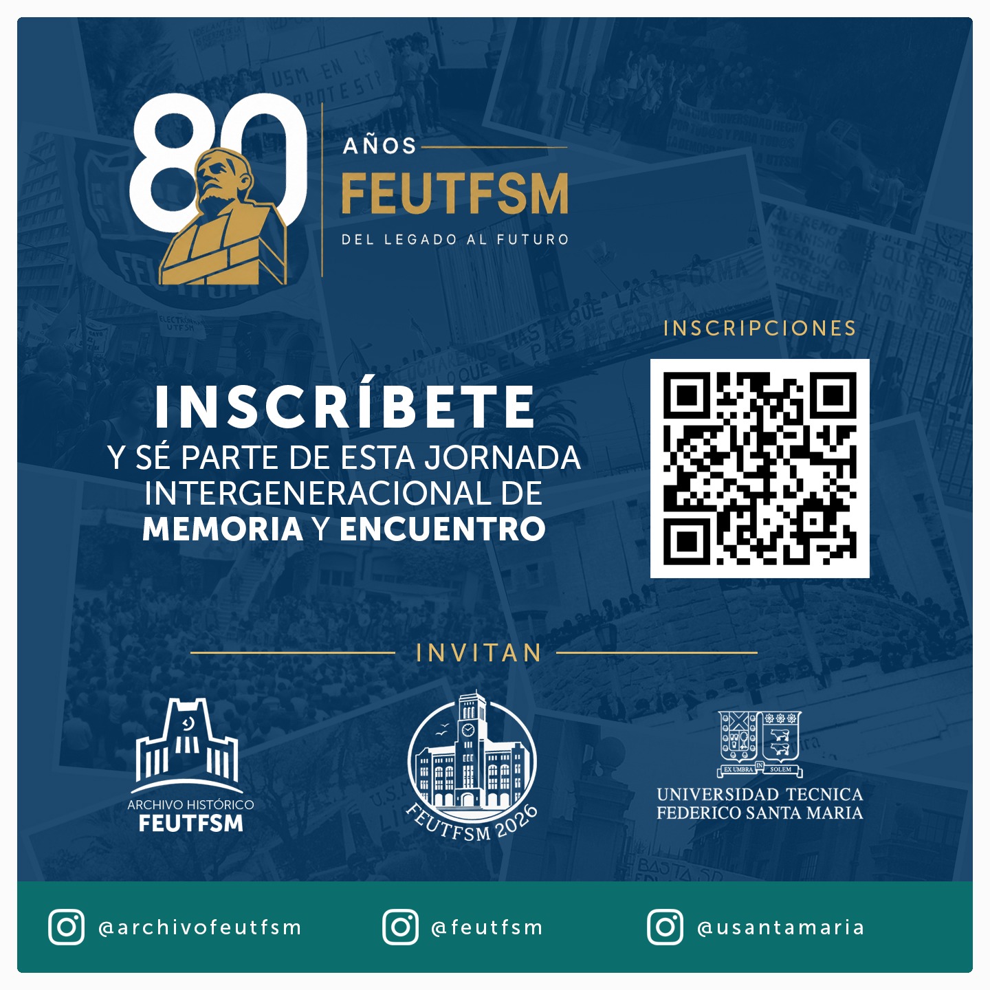 Inscripciones para la jornada intergeneracional FEUTFSM